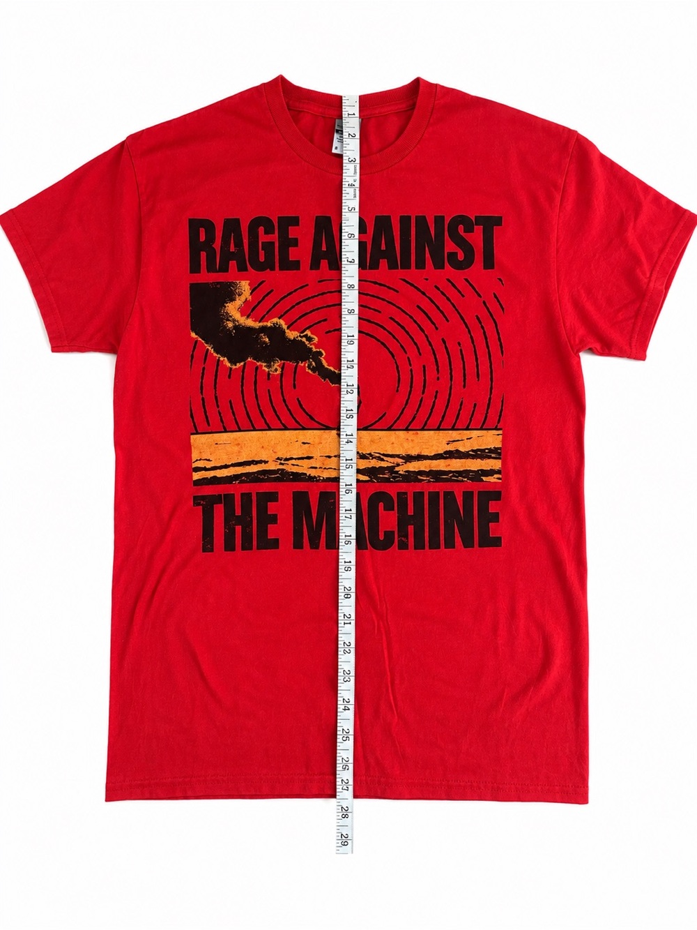Rage Against the Machine Red Graphic Band Tee | Gildan | Medium - Picture 6 of 8